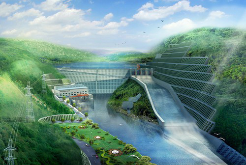 山根镇老挝南塔河1号水电站项目